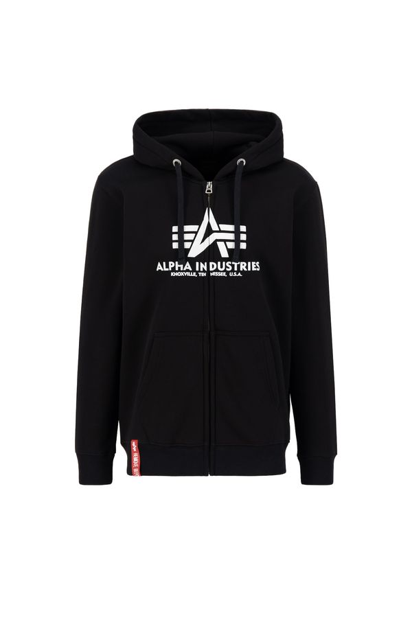 ALPHA INDUSTRIES ALPHA INDUSTRIES Суичъри с качулка  черно / бяло