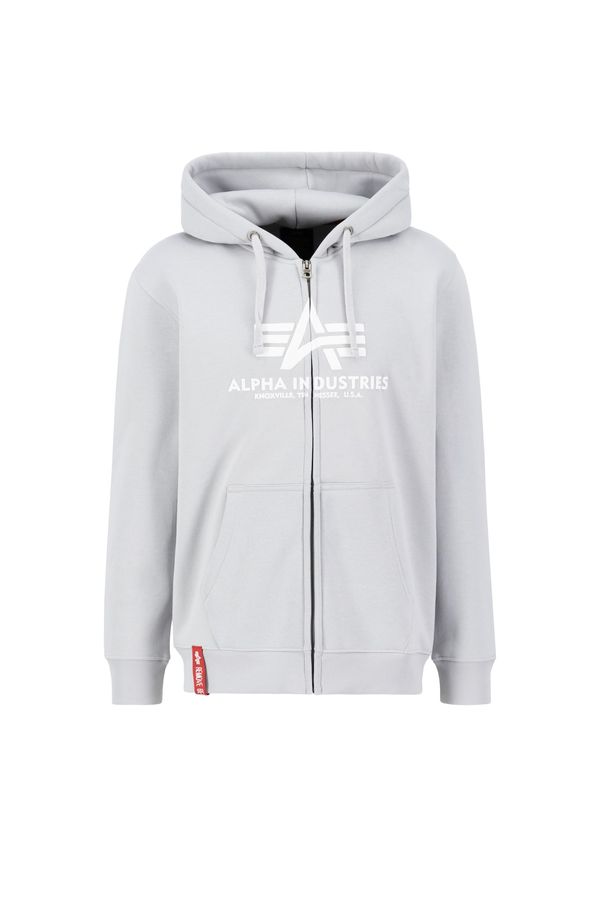 ALPHA INDUSTRIES ALPHA INDUSTRIES Суичъри с качулка  сиво / бяло