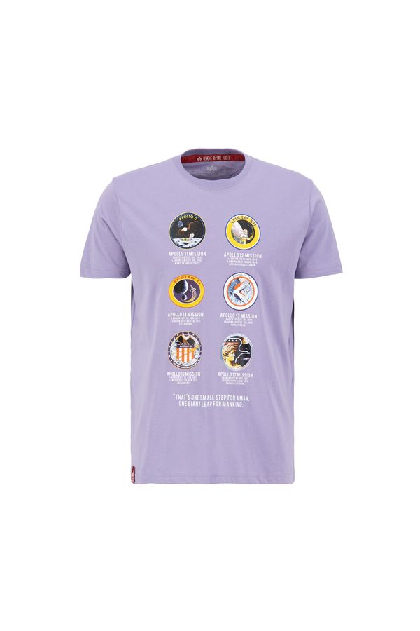 ALPHA INDUSTRIES ALPHA INDUSTRIES Тениска 'Apollo Mission'  жълто / люляк / черно / бяло