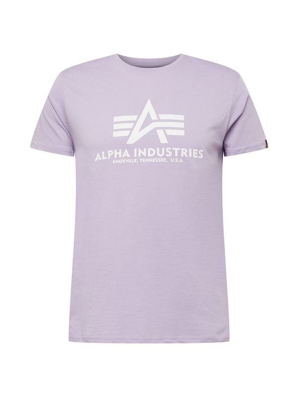 ALPHA INDUSTRIES ALPHA INDUSTRIES Тениска  бледоморав / бяло