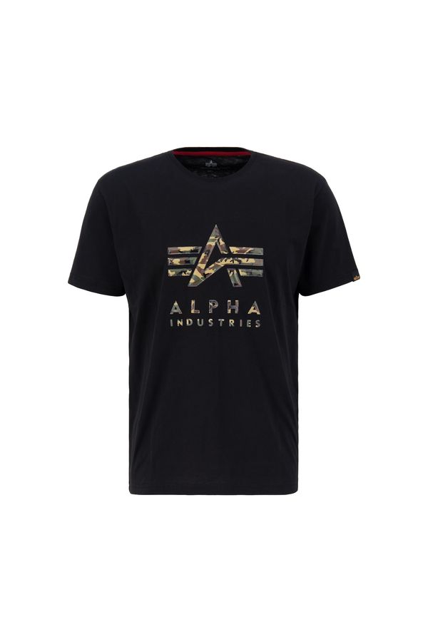 ALPHA INDUSTRIES ALPHA INDUSTRIES Тениска 'Camo PP T'  кафяво / каки / зелен меланж / черно