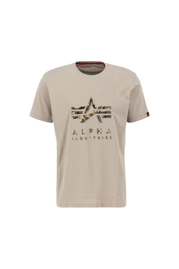 ALPHA INDUSTRIES ALPHA INDUSTRIES Тениска 'Camo PP T'  светлобежово / жълто / зелено / черно
