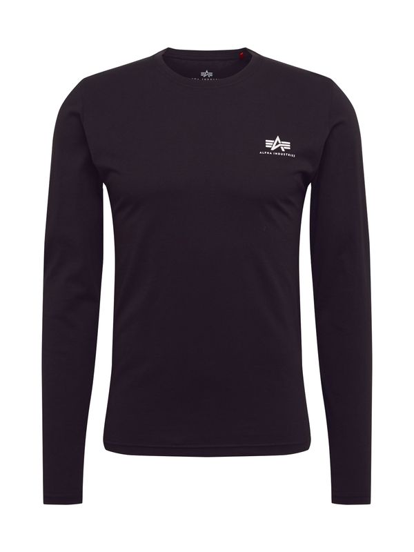 ALPHA INDUSTRIES ALPHA INDUSTRIES Тениска  черно / бяло