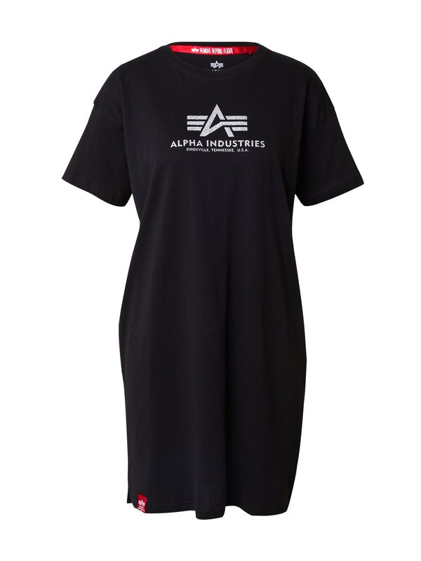 ALPHA INDUSTRIES ALPHA INDUSTRIES Тениска  черно / бяло