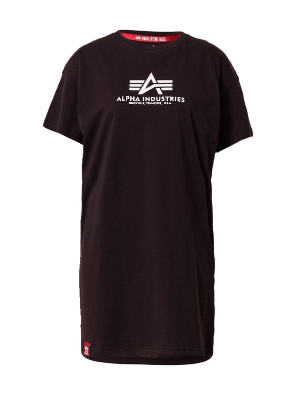 ALPHA INDUSTRIES ALPHA INDUSTRIES Тениска  черно / бяло