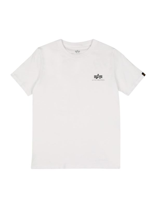 ALPHA INDUSTRIES ALPHA INDUSTRIES Тениска  черно / бяло