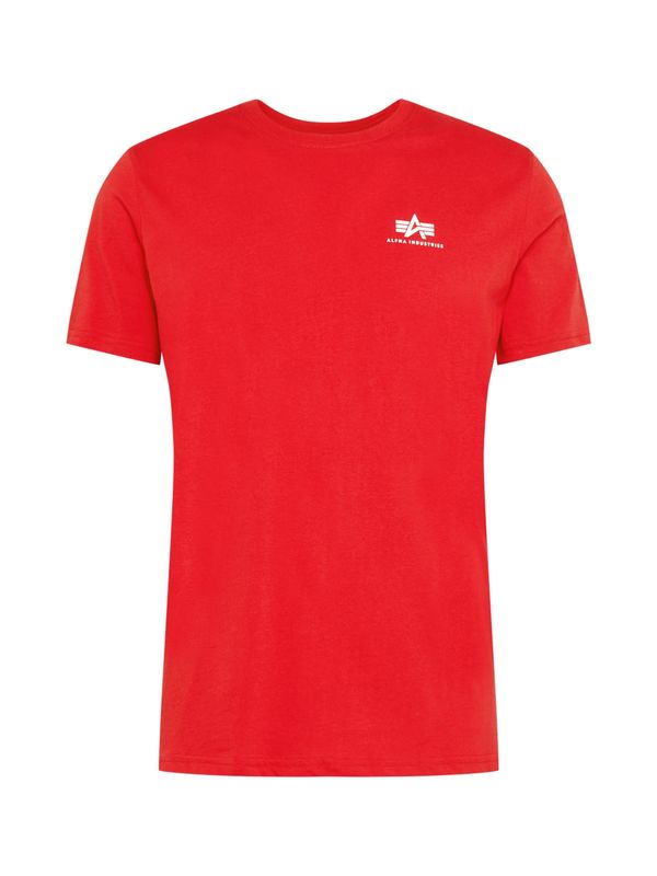 ALPHA INDUSTRIES ALPHA INDUSTRIES Тениска  червено / бяло