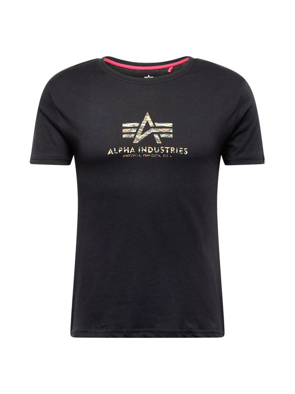 ALPHA INDUSTRIES ALPHA INDUSTRIES Тениска  екрю / светлозелено / оранжево / черно