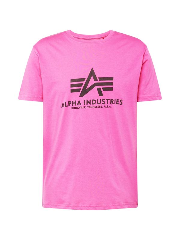 ALPHA INDUSTRIES ALPHA INDUSTRIES Тениска  фуксия / черно