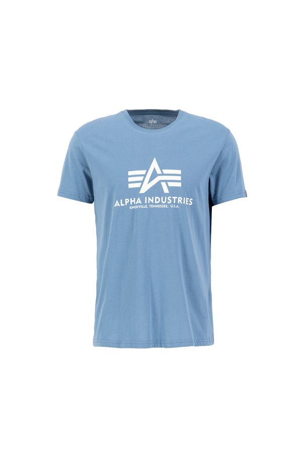 ALPHA INDUSTRIES ALPHA INDUSTRIES Тениска  гълъбово синьо / бяло