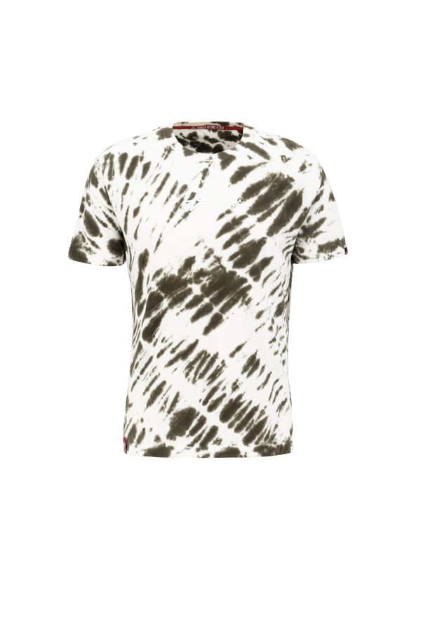 ALPHA INDUSTRIES ALPHA INDUSTRIES Тениска  маслина / бяло