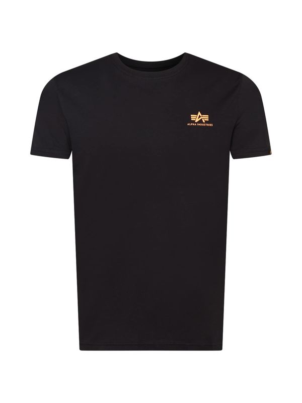 ALPHA INDUSTRIES ALPHA INDUSTRIES Тениска  пастелно оранжево / черно