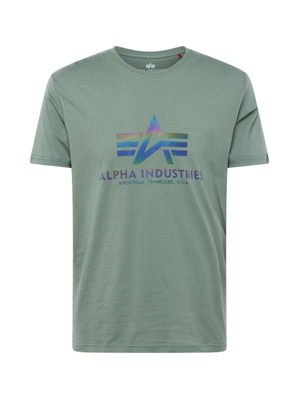 ALPHA INDUSTRIES ALPHA INDUSTRIES Тениска  синьо / каки / лилав / червено