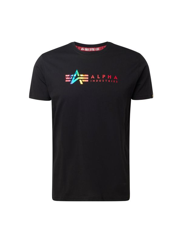 ALPHA INDUSTRIES ALPHA INDUSTRIES Тениска  синьо / зелено / червено / черно