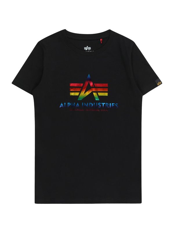 ALPHA INDUSTRIES ALPHA INDUSTRIES Тениска  синьо / жълто / червено / черно