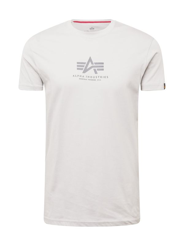 ALPHA INDUSTRIES ALPHA INDUSTRIES Тениска  сребърно сиво / светлосиво