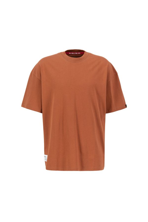 ALPHA INDUSTRIES ALPHA INDUSTRIES Тениска  светлокафяво / тъмнокафяво