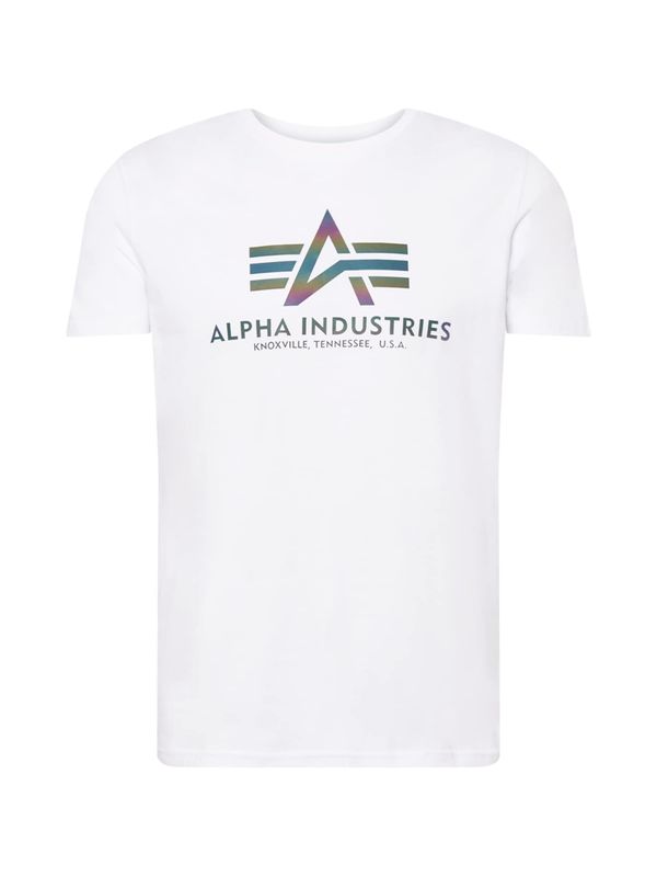 ALPHA INDUSTRIES ALPHA INDUSTRIES Тениска  тъмносиньо / тъмнозелено / тъмнолилаво / бяло