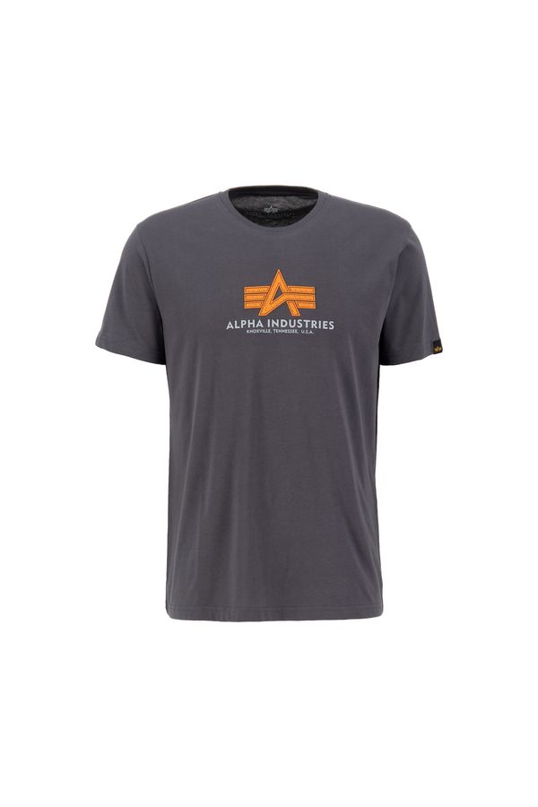 ALPHA INDUSTRIES ALPHA INDUSTRIES Тениска  тъмносиво / оранжево / бяло