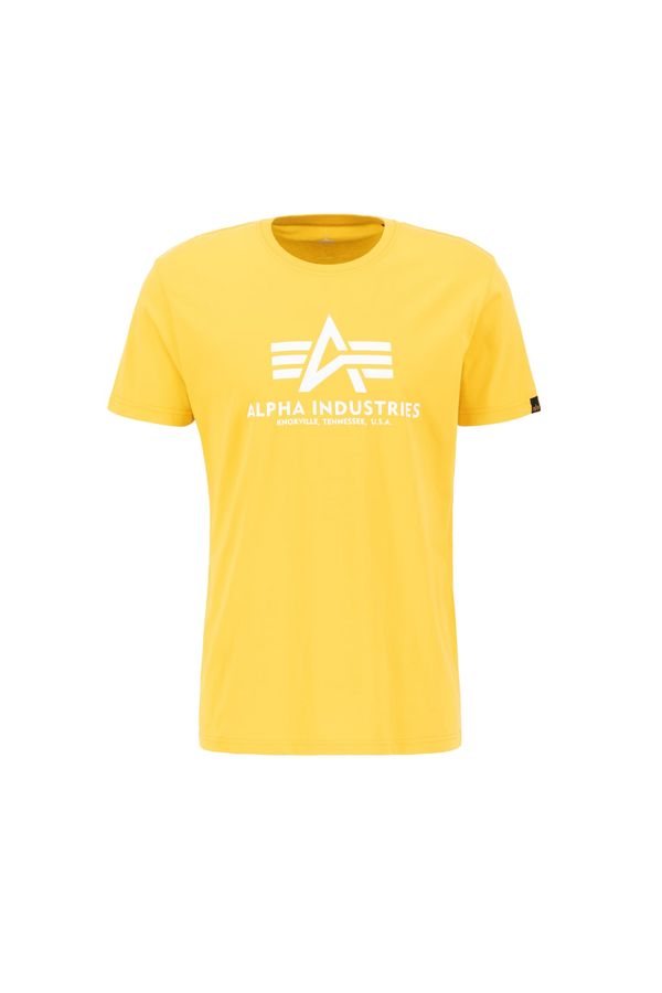 ALPHA INDUSTRIES ALPHA INDUSTRIES Тениска  жълто / бяло