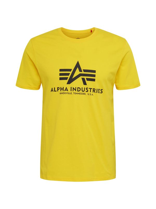 ALPHA INDUSTRIES ALPHA INDUSTRIES Тениска  жълто / черно
