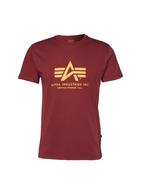 ALPHA INDUSTRIES ALPHA INDUSTRIES Тениска  жълто / тъмночервено