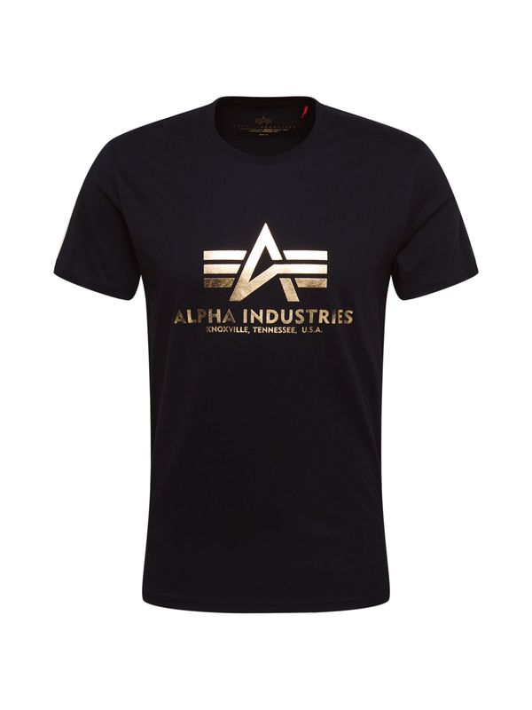 ALPHA INDUSTRIES ALPHA INDUSTRIES Тениска  златистожълто / черно