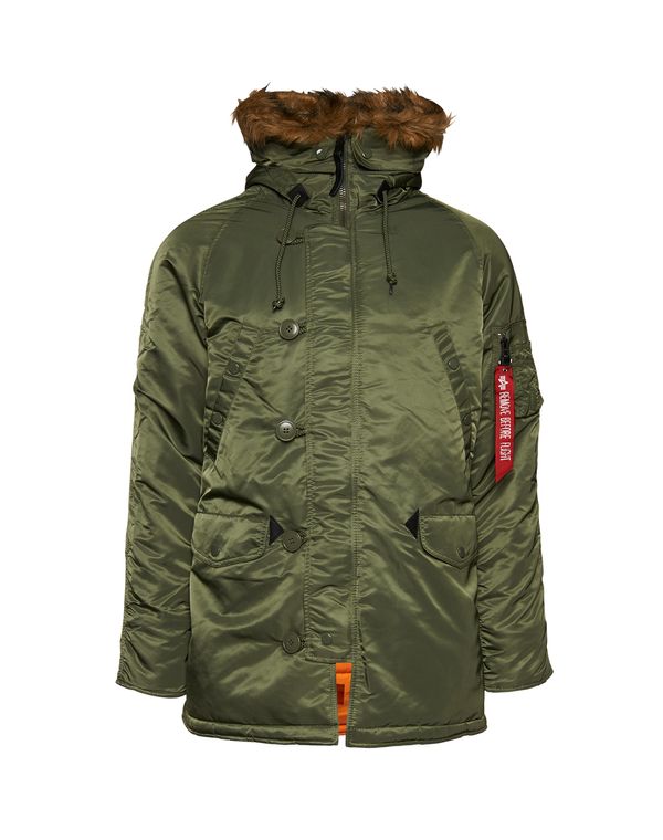 ALPHA INDUSTRIES ALPHA INDUSTRIES Зимна парка 'N3B VF 59'  маслина / оранжево