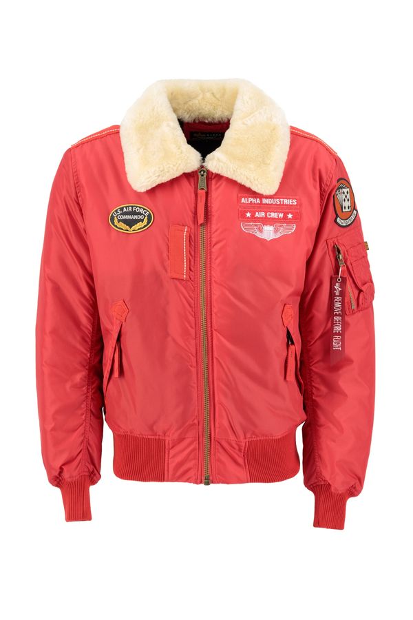 ALPHA INDUSTRIES ALPHA INDUSTRIES Зимно яке 'Injector III Air Force'  пъстро / червено
