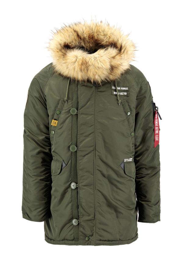 ALPHA INDUSTRIES ALPHA INDUSTRIES Зимно яке 'N3B Airborne'  тъмнозелено