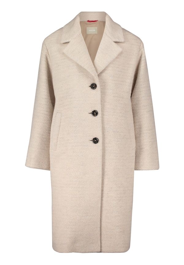 Amber & June Amber & June Преходно палто  кремаво