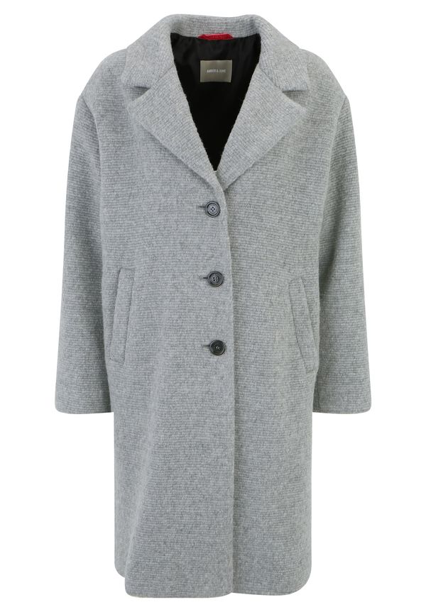 Amber & June Amber & June Преходно палто  сив меланж