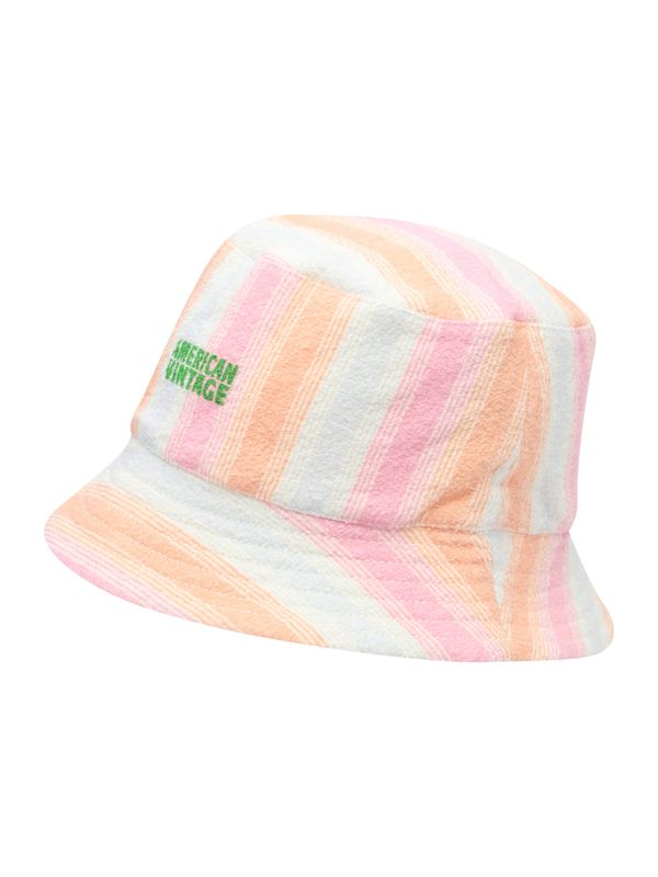 AMERICAN VINTAGE AMERICAN VINTAGE Шапка с козирка 'BOBYPARK'  гълъбово синьо / светлооранжево / питая / бяло