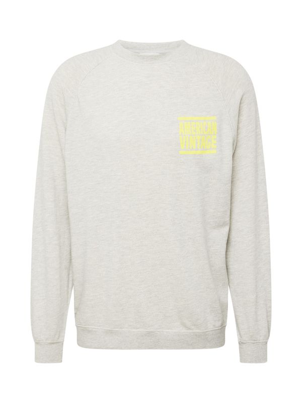 AMERICAN VINTAGE AMERICAN VINTAGE Суичър  жълто / сив меланж