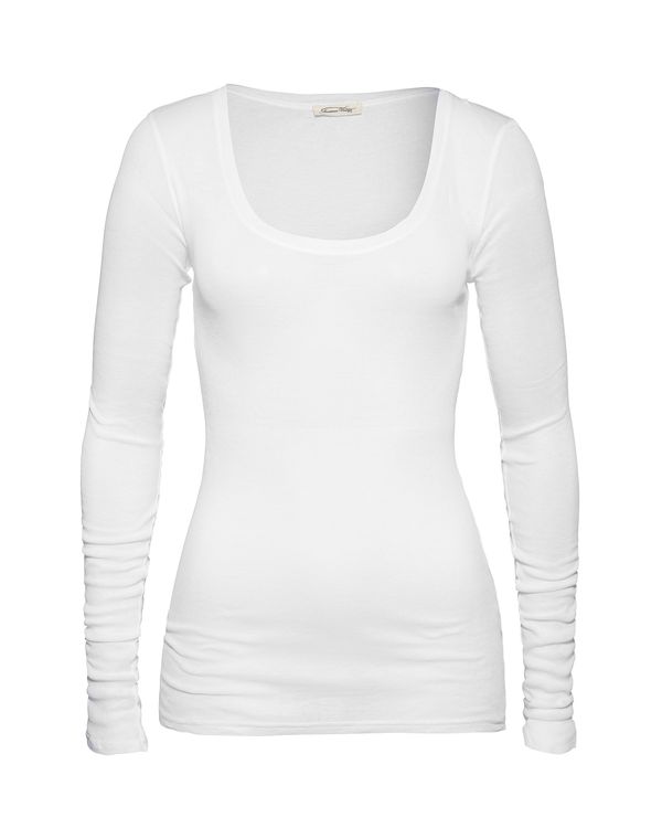 AMERICAN VINTAGE AMERICAN VINTAGE Тениска 'Massachusetts'  бяло