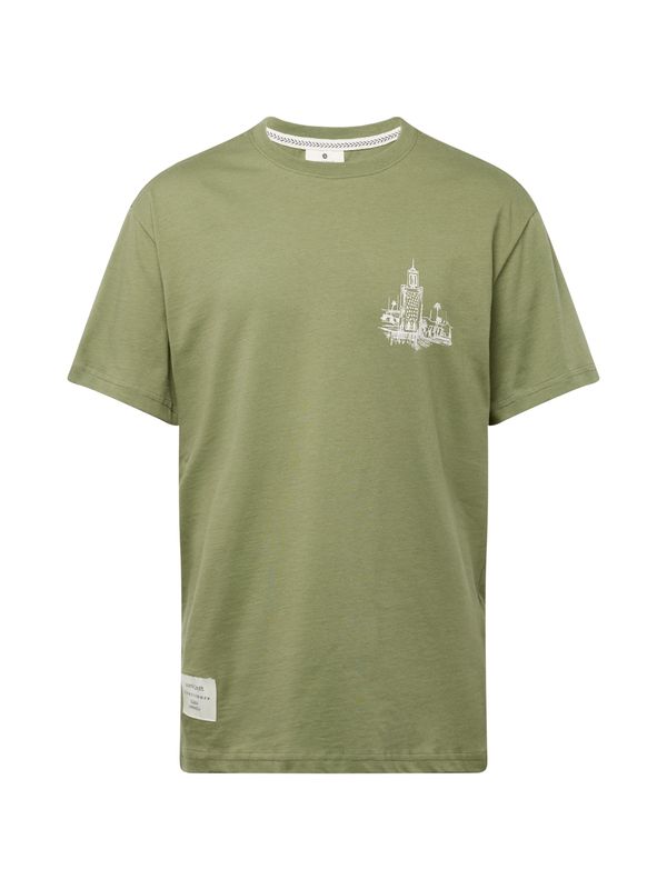 anerkjendt anerkjendt Тениска 'AKKIKKI'  маслина / бяло