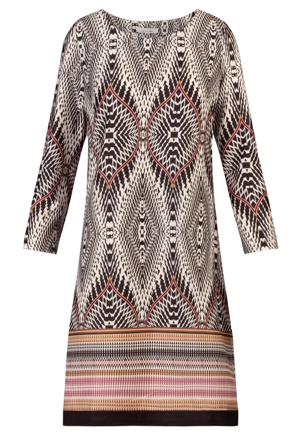 APART APART Рокля  бежово / бледорозово / черно / бяло