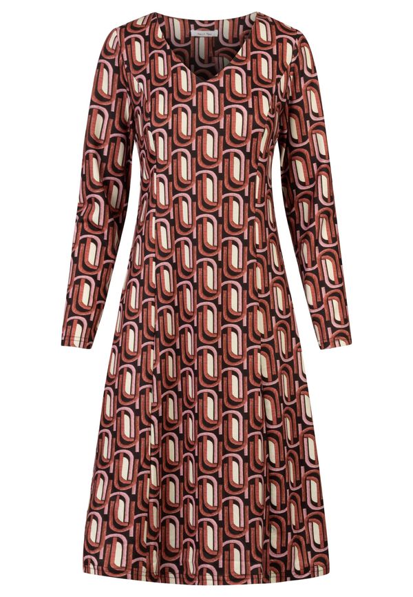 APART APART Рокля  бежово / нейви синьо / червено