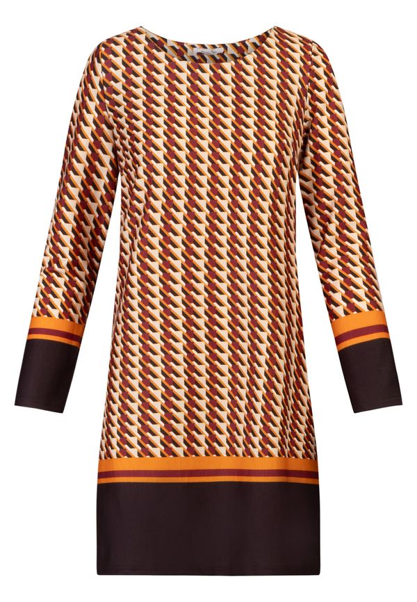 APART APART Рокля  нейви синьо / оранжево / червено