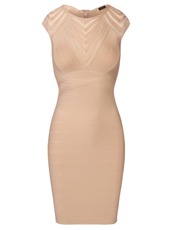 APART APART Рокля с права кройка  пудра