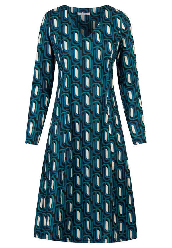 APART APART Рокля  тюркоазен / небесносиньо / черно / бяло