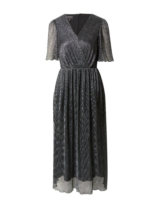 APART APART Рокля за коктейл  черно / сребърно