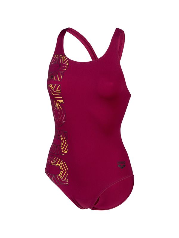 ARENA ARENA Спортен бански 'KIKKO PRO GRAPHIC'  жълто / бургундово червено / бяло