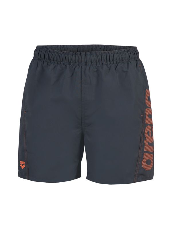 ARENA ARENA Спортен бански констюм 'LOGO BOXER'  антрацитно черно / светлооранжево