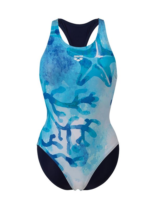 ARENA ARENA Спортен бански 'SEAFLOOR'  нейви синьо / светлосиньо / тъмносиньо / бяло