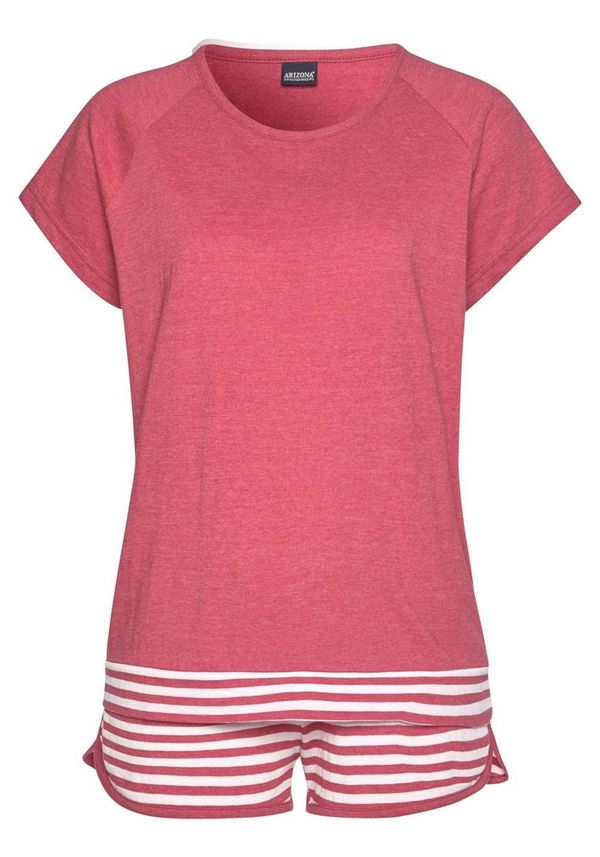 ARIZONA ARIZONA Шорти  червен меланж / бяло