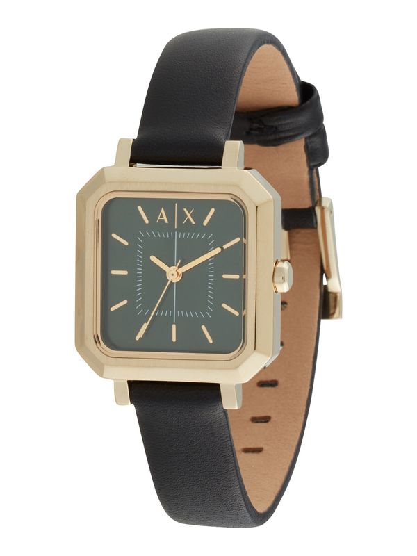 ARMANI EXCHANGE ARMANI EXCHANGE Аналогов часовник  злато / смарагдово зелено / черно