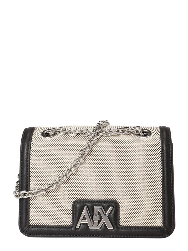 ARMANI EXCHANGE ARMANI EXCHANGE Чанта с презрамки  черно / сребърно / бяло