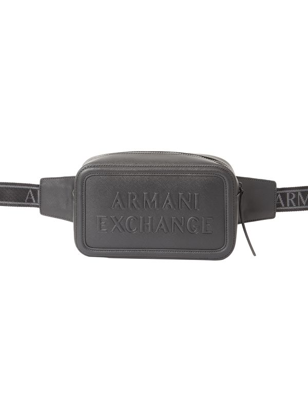 ARMANI EXCHANGE ARMANI EXCHANGE Чанта за кръста  светлосиво / черно