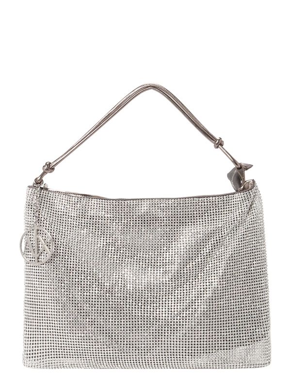 ARMANI EXCHANGE ARMANI EXCHANGE Чанта за през рамо  сребърно / прозрачно